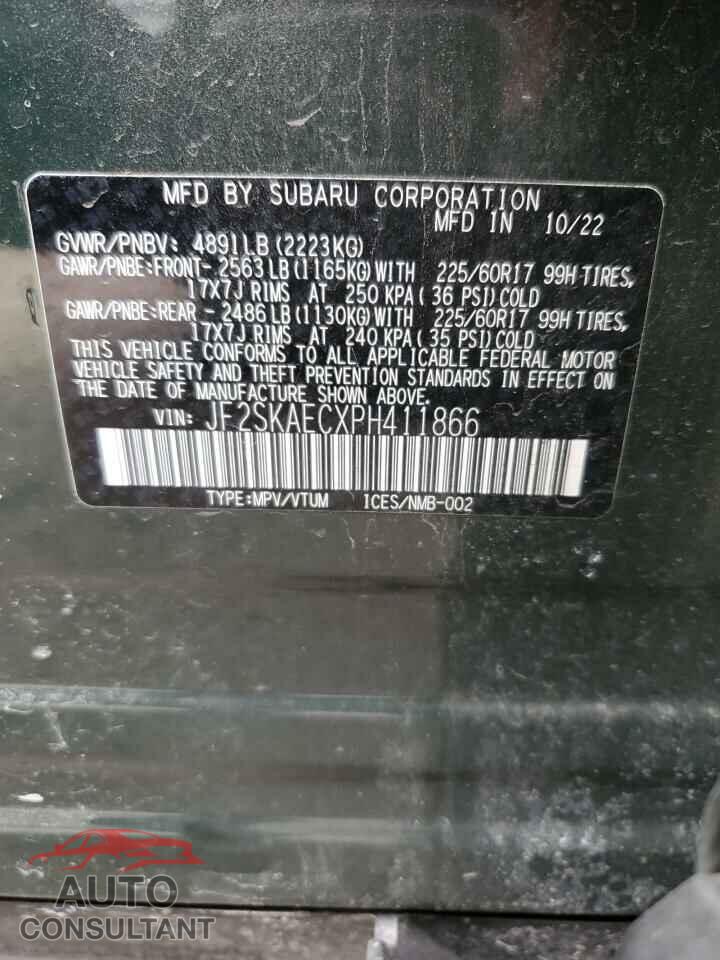SUBARU FORESTER 2023 - JF2SKAECXPH411866