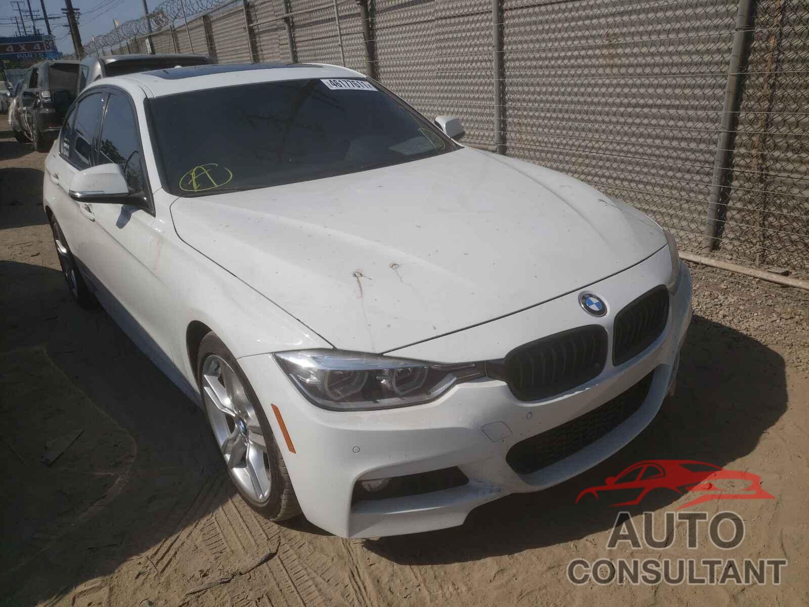 BMW 3 SERIES 2016 - WBA8B3G57GNT62238