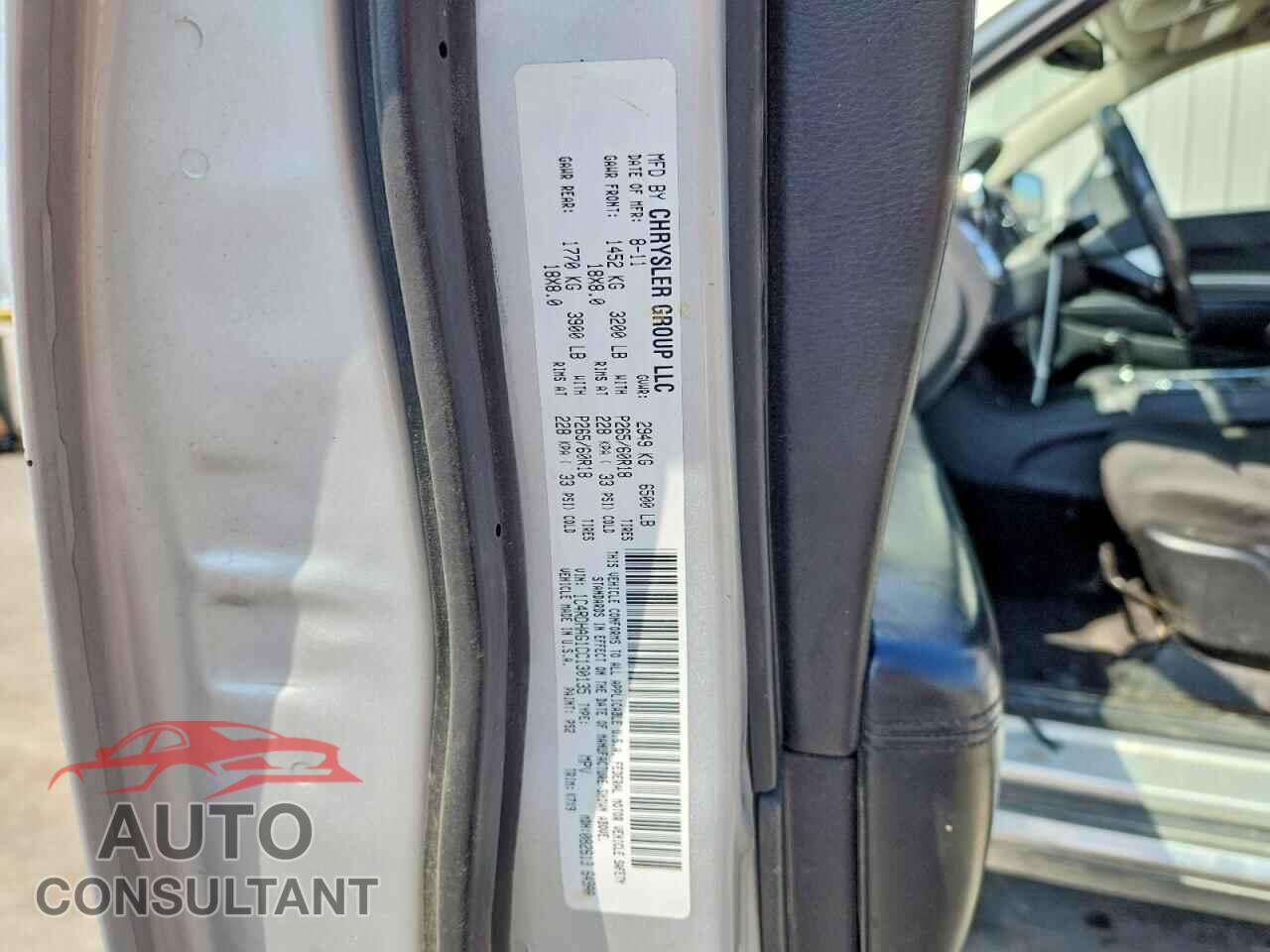 DODGE DURANGO 2012 - 1C4RDHAG1CC130135