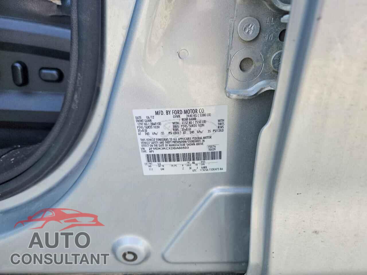 FORD EDGE 2013 - 2FMDK3KCXDBA60503