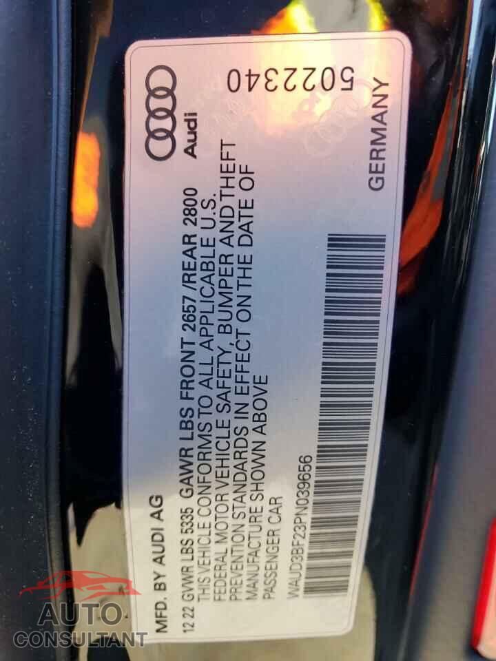 AUDI A6 2023 - WAUD3BF23PN039656