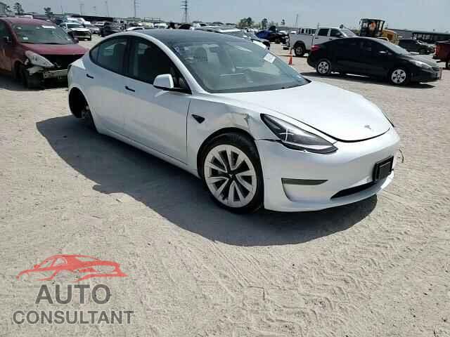 TESLA MODEL 3 2022 - 5YJ3E1EB2NF344341