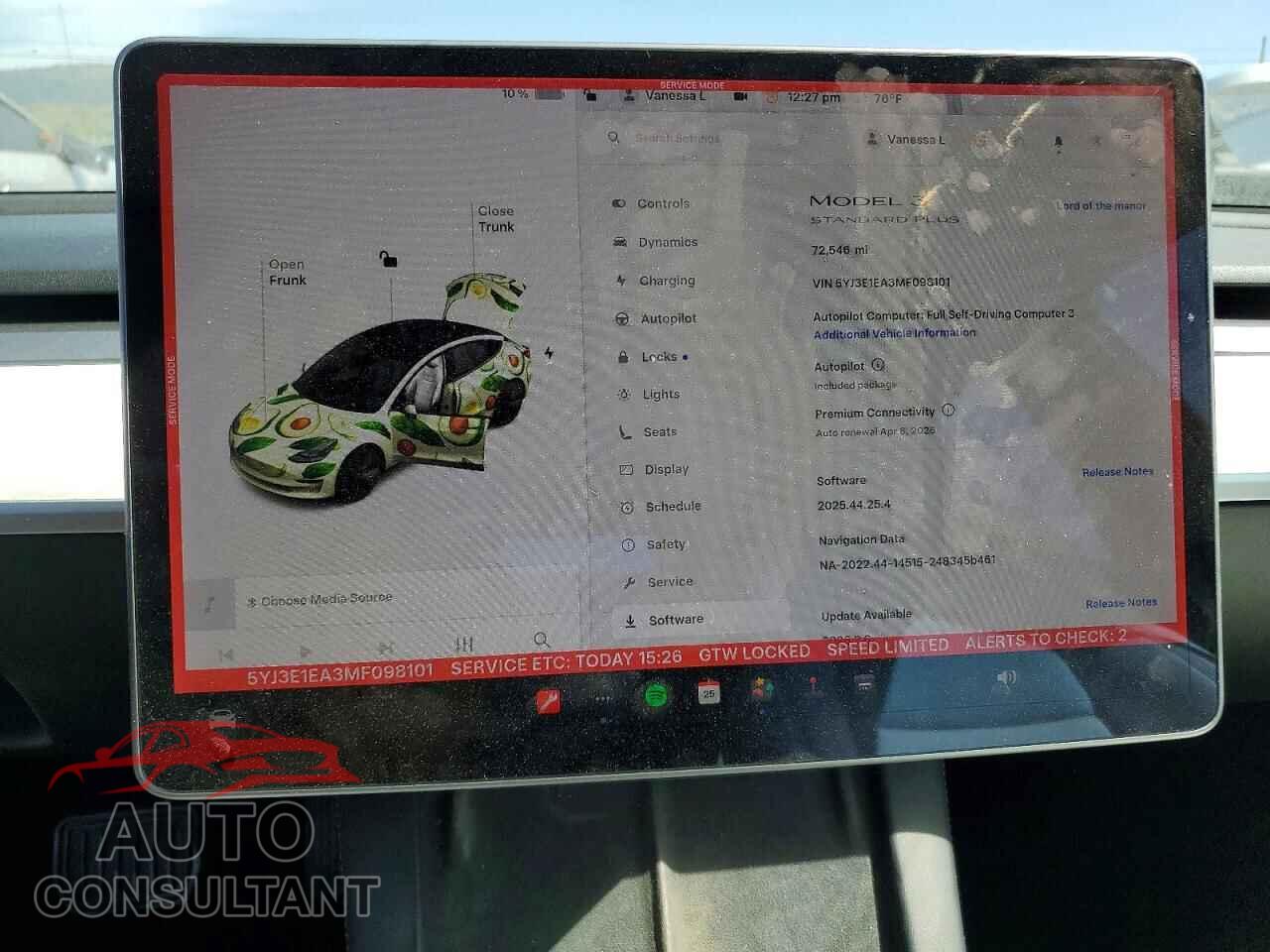 TESLA MODEL 3 2021 - 5YJ3E1EA3MF098101