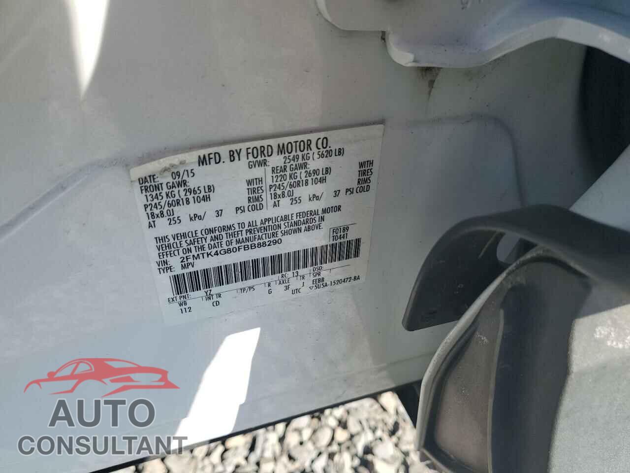 FORD EDGE 2015 - 2FMTK4G80FBB88290