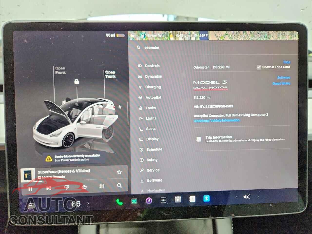TESLA MODEL 3 2023 - 5YJ3E1EC9PF504503