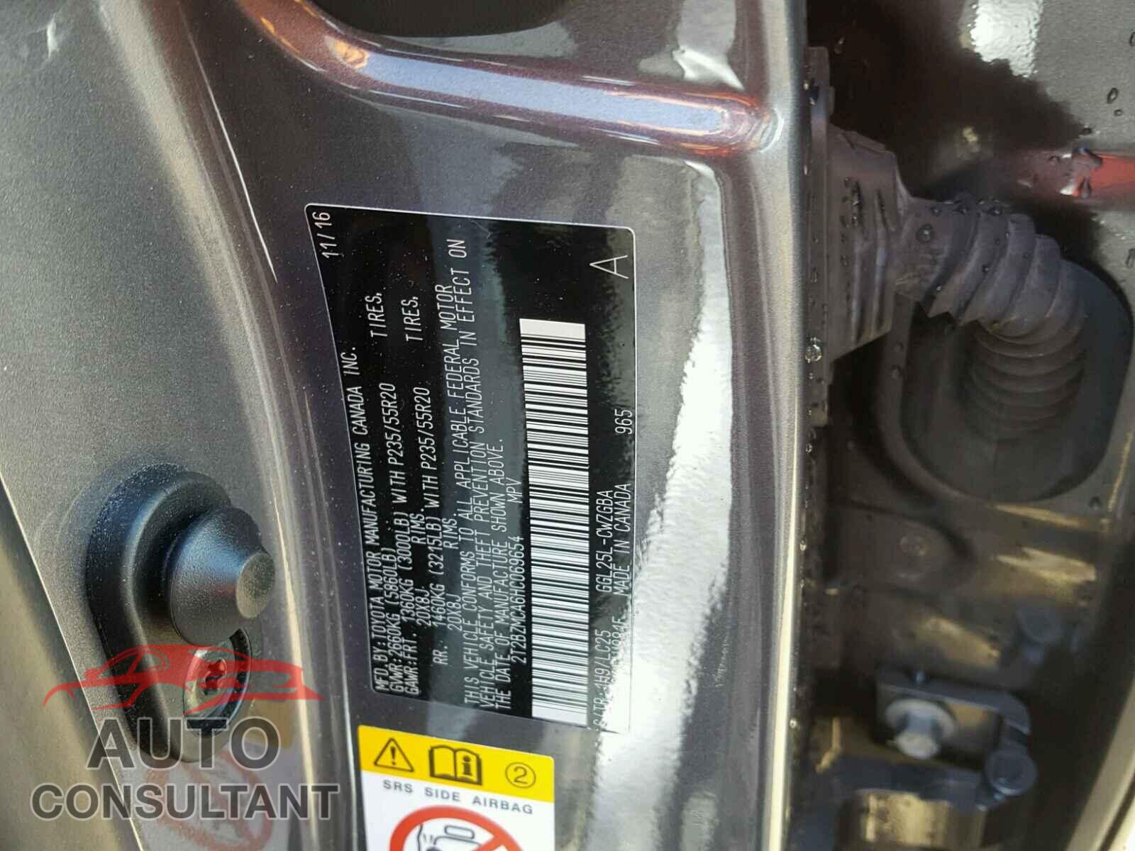 LEXUS RX 350 2017 - 2T2BZMCA6HC069654