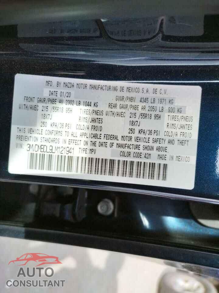 MAZDA CX30 2020 - 3MVDMBDL9LM121941