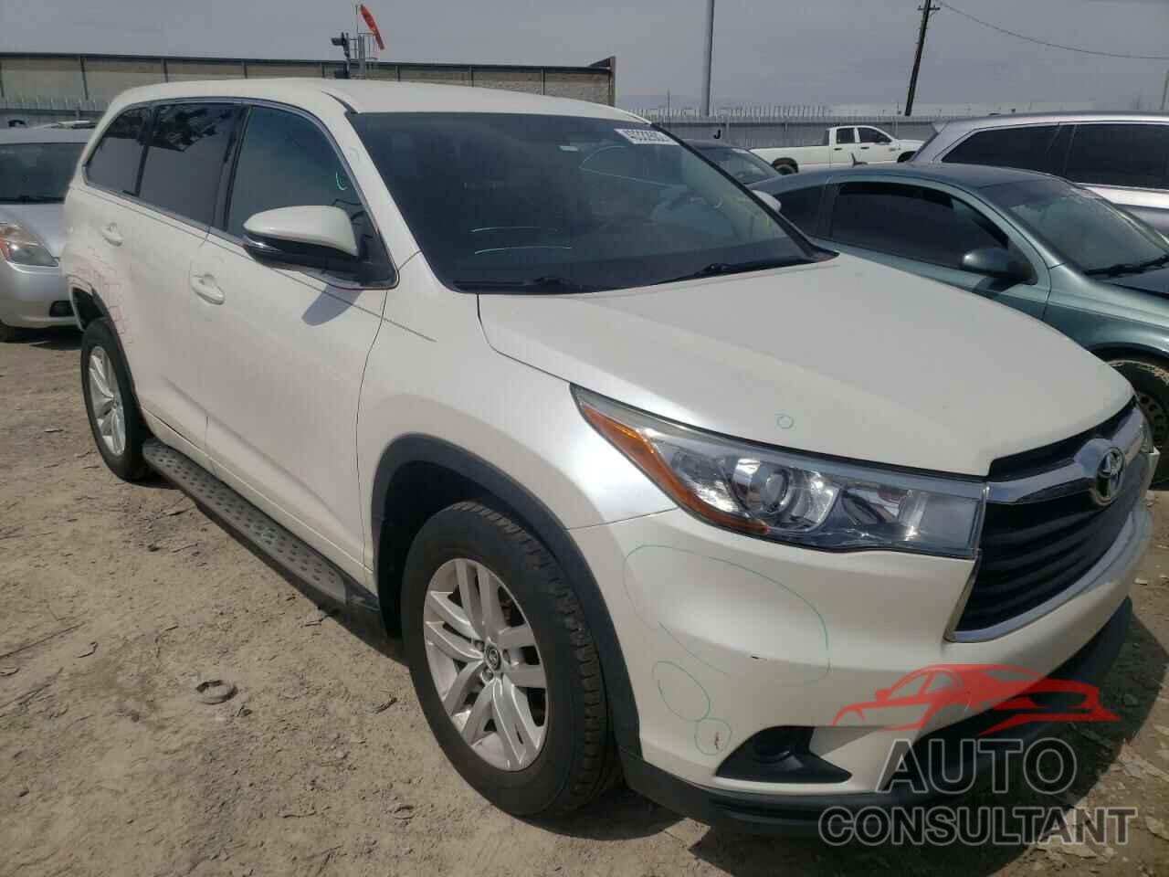 TOYOTA HIGHLANDER 2016 - 5TDZARFHXGS017367