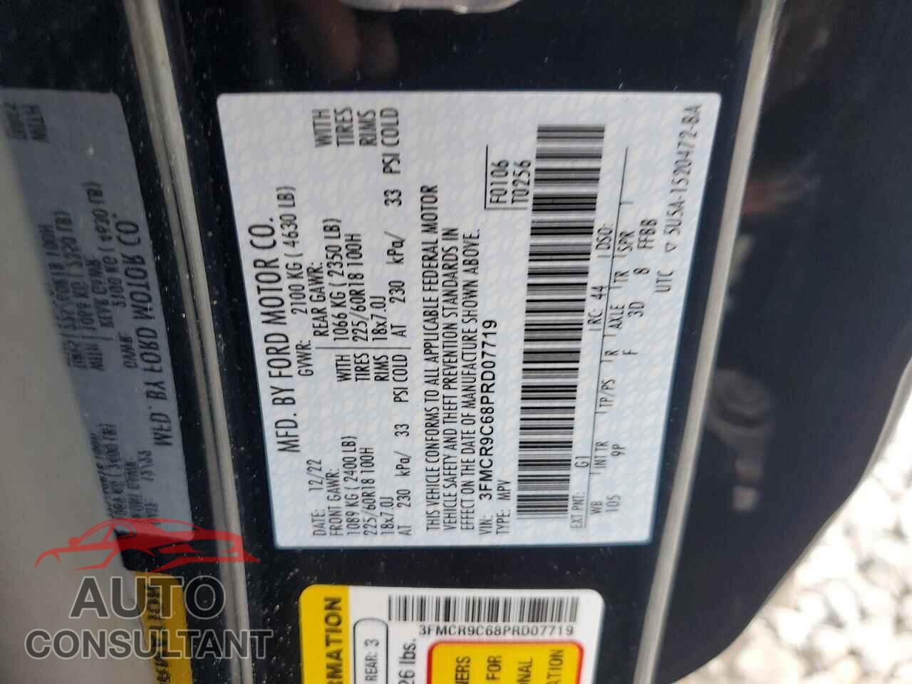 FORD BRONCO SPORT 2023 - 3FMCR9C68PRD07719