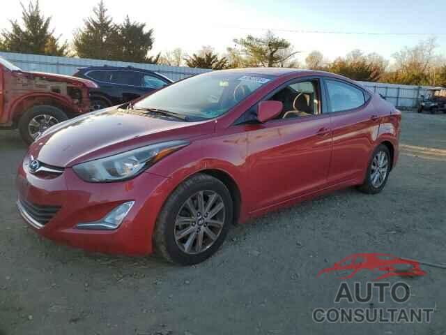 HYUNDAI ELANTRA 2014 - KMHDH4AE3EU158257