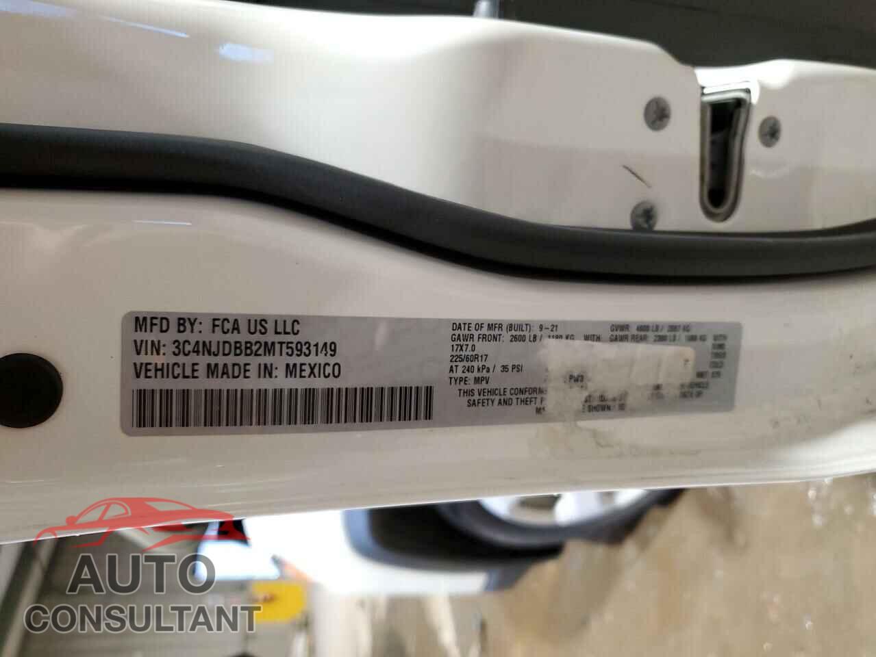 JEEP COMPASS 2021 - 3C4NJDBB2MT593149