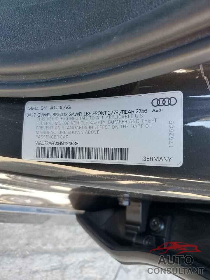 AUDI A6 2017 - WAUF2AFCXHN124638