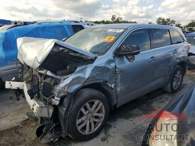 TOYOTA HIGHLANDER 2015 - 5TDZKRFH4FS091637