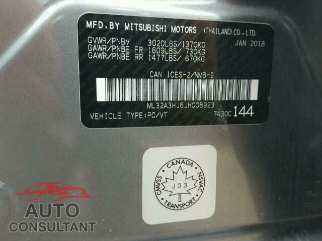 MITSUBISHI MIRAGE 2018 - ML32A3HJ6JH008923
