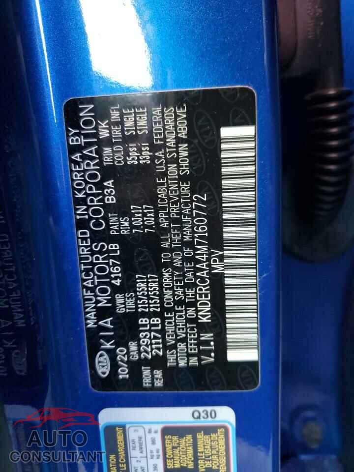 KIA SELTOS 2021 - KNDERCAA4M7160772