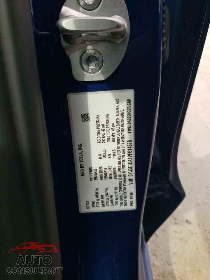 TESLA MODEL 3 2023 - 5YJ3E1EA1PF614878