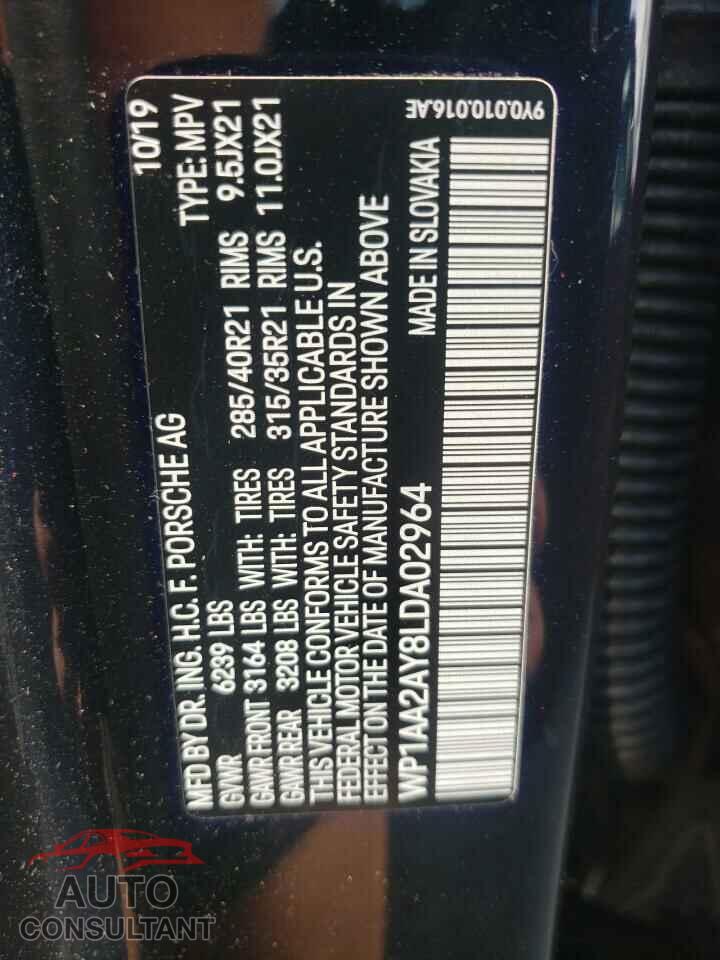 PORSCHE CAYENNE 2020 - WP1AA2AY8LDA02964