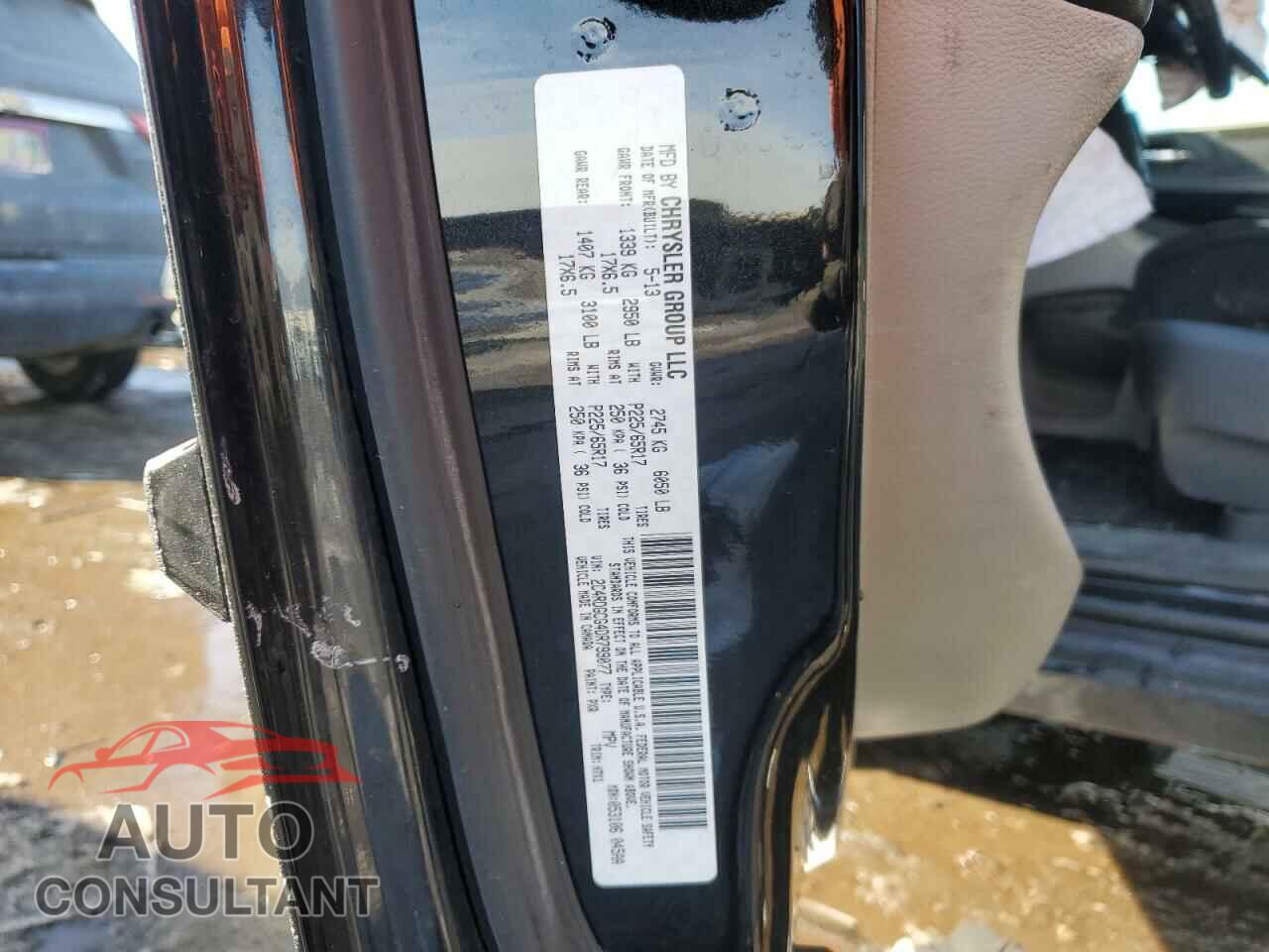 DODGE CARAVAN 2013 - 2C4RDGCG4DR799077