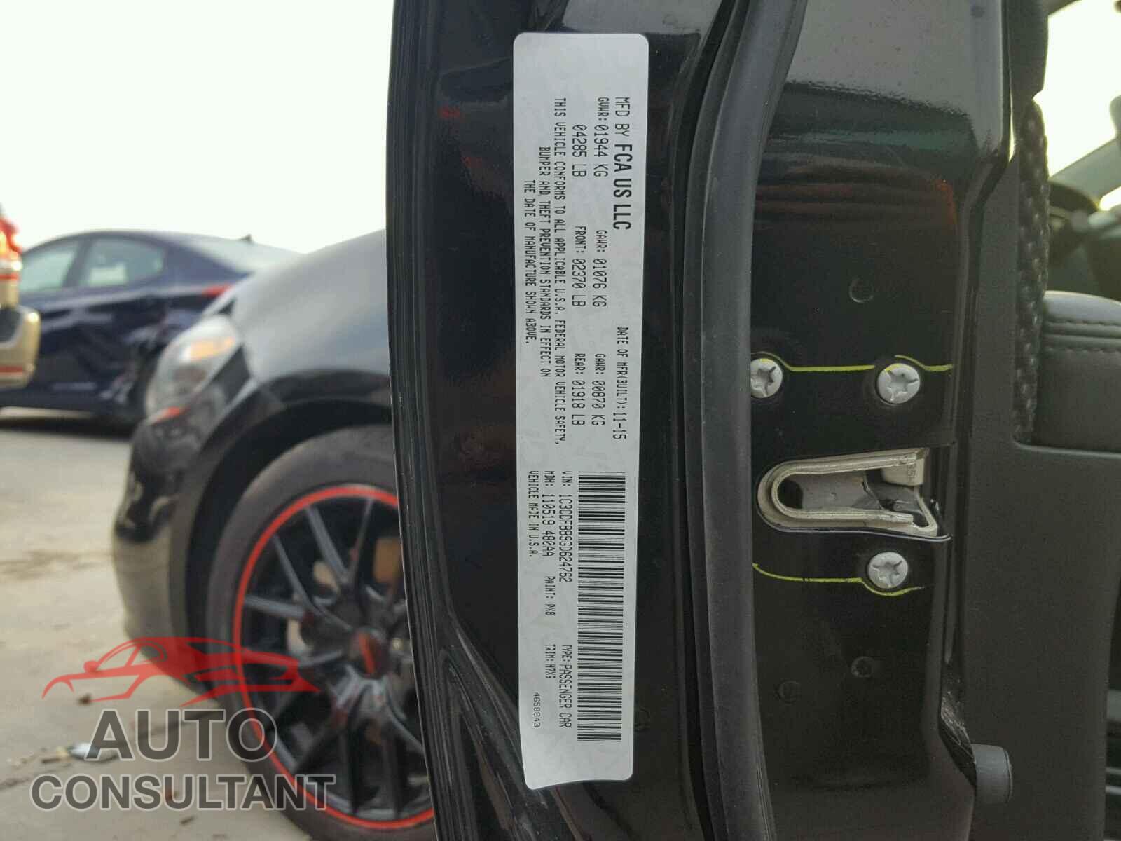 DODGE DART 2016 - 1C3CDFBB9GD624762