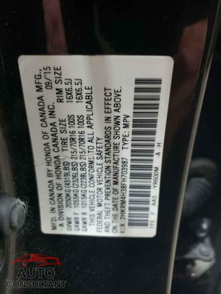 HONDA CRV 2015 - 2HKRM4H38FH703987