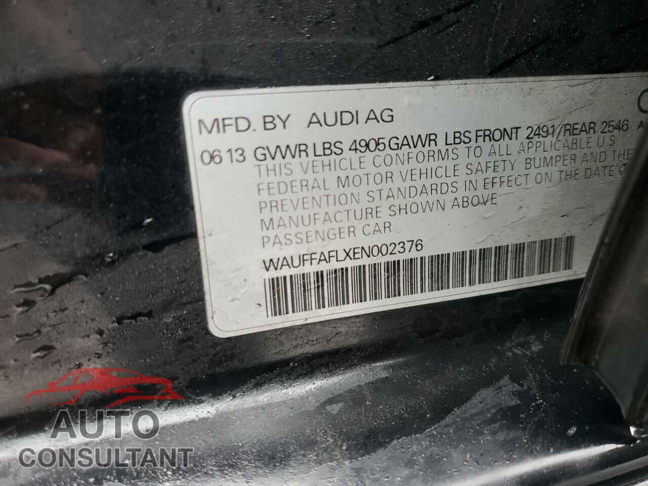 AUDI A4 2014 - WAUFFAFLXEN002376