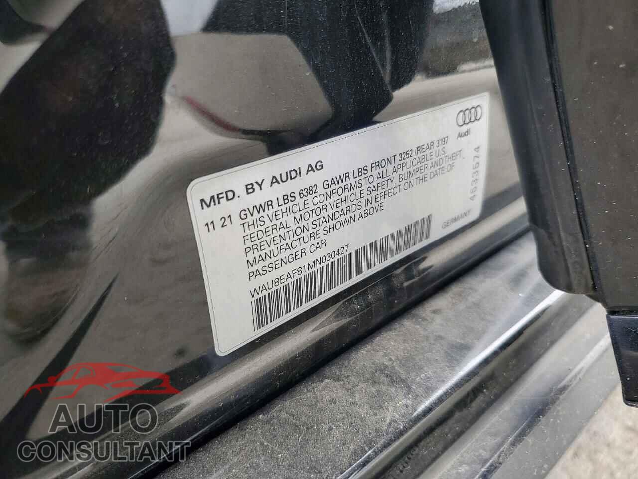AUDI A8 2021 - WAU8EAF81MN030427