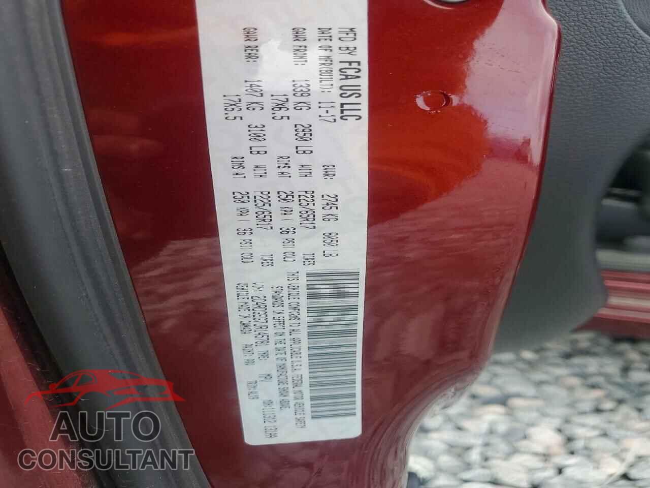 DODGE CARAVAN 2018 - 2C4RDGEG7JR145781