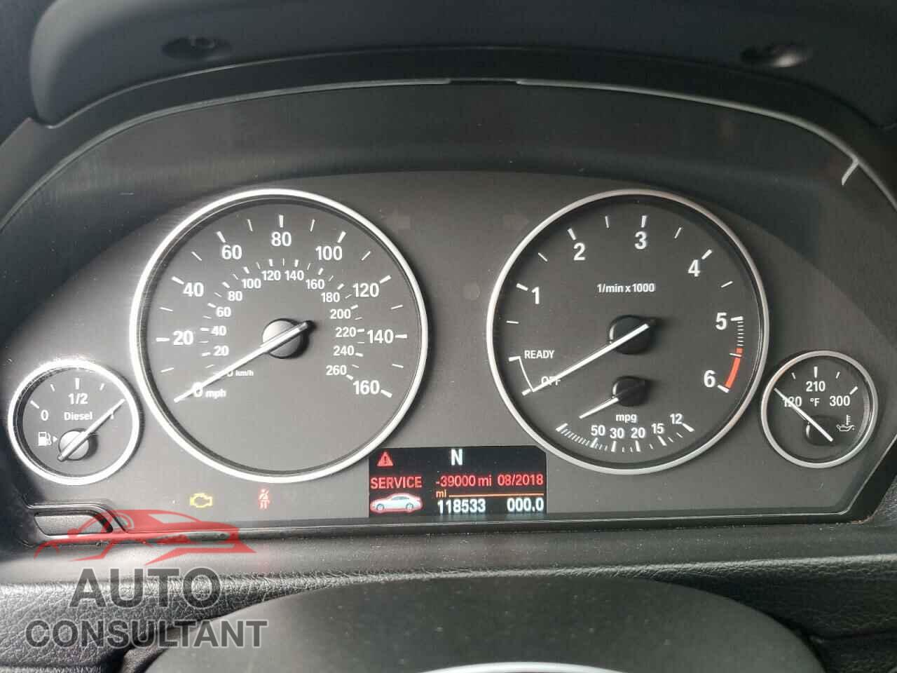 BMW 3 SERIES 2014 - WBA3D3C56EF099466