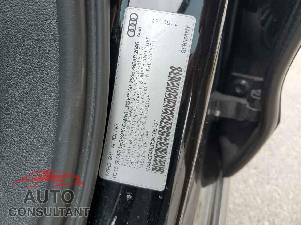 AUDI A6 2016 - WAUCFAFC8GN165601