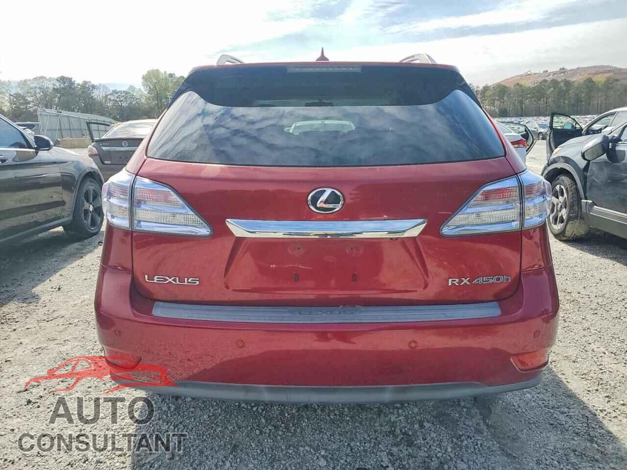 LEXUS RX450 2010 - JTJBC1BA2A2407428