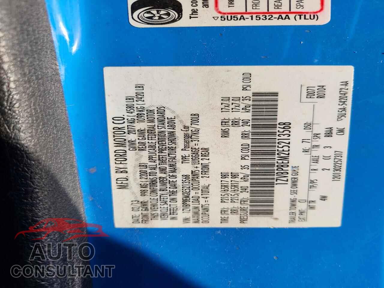 FORD MUSTANG 2014 - 1ZVBP8EM2E5213568