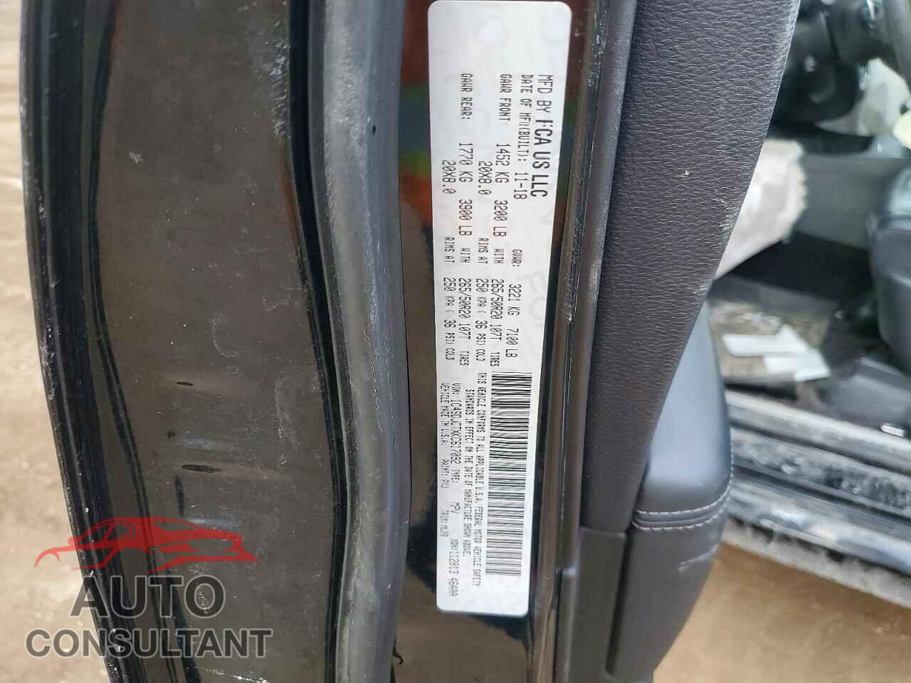 DODGE DURANGO 2019 - 1C4SDJCTXKC617092