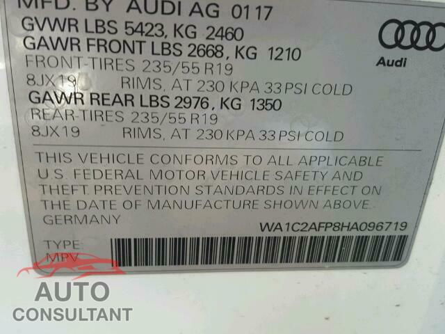 AUDI Q5 2017 - WA1C2AFP8HA096719