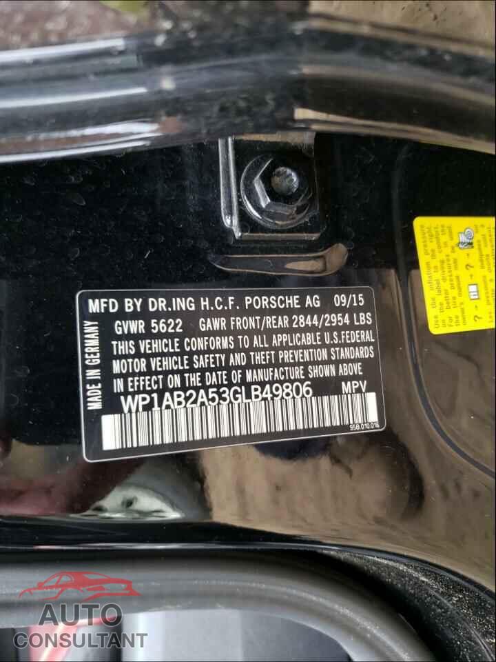 PORSCHE MACAN 2016 - WP1AB2A53GLB49806