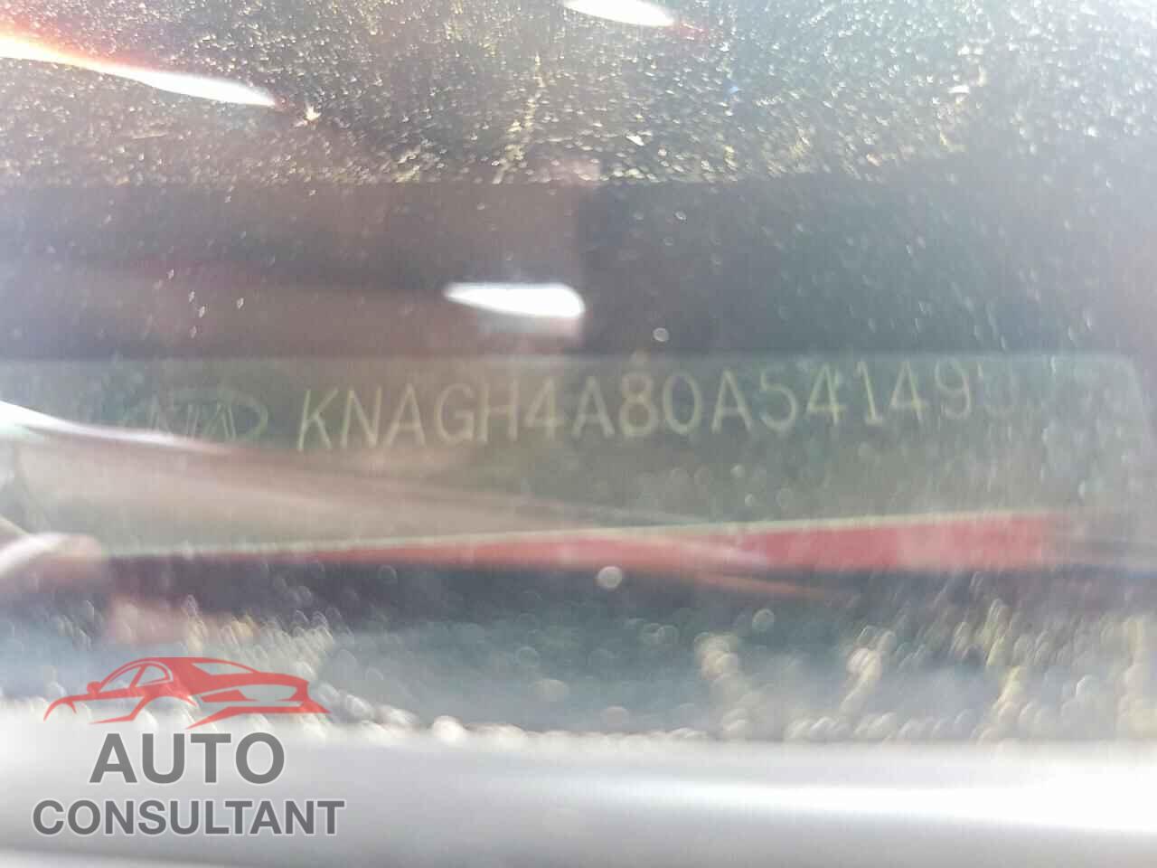 KIA OPTIMA 2010 - KNAGH4A80A5414951