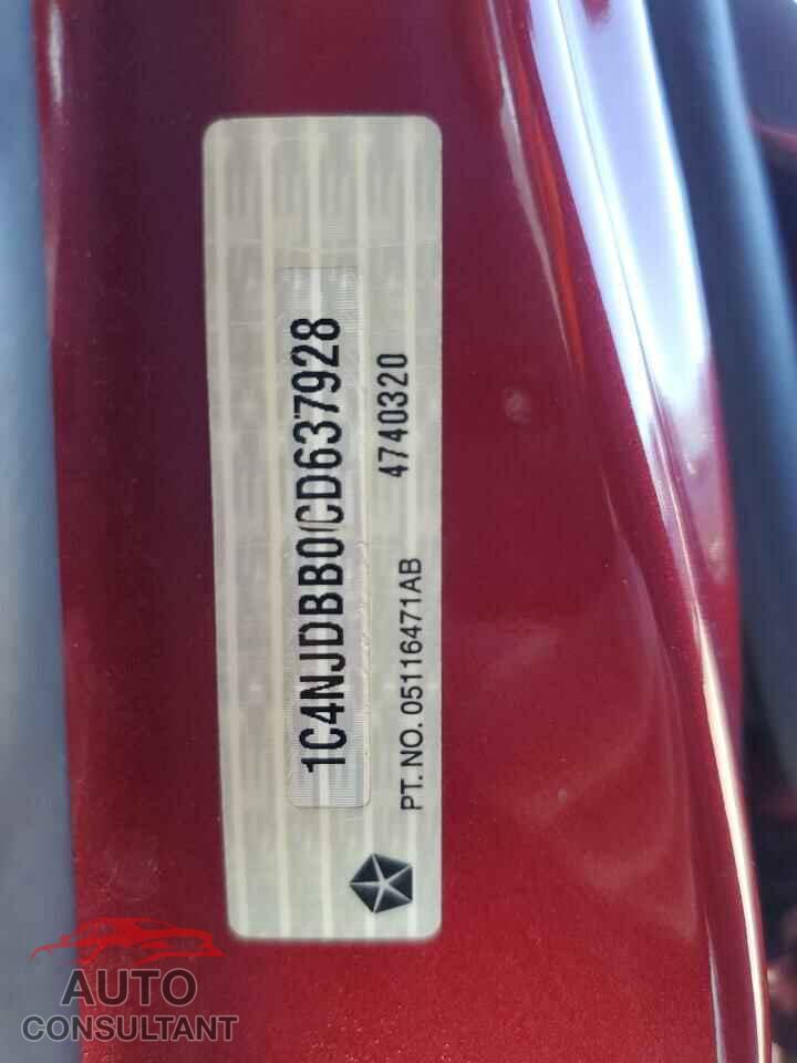 JEEP COMPASS 2012 - 1C4NJDBB0CD637928