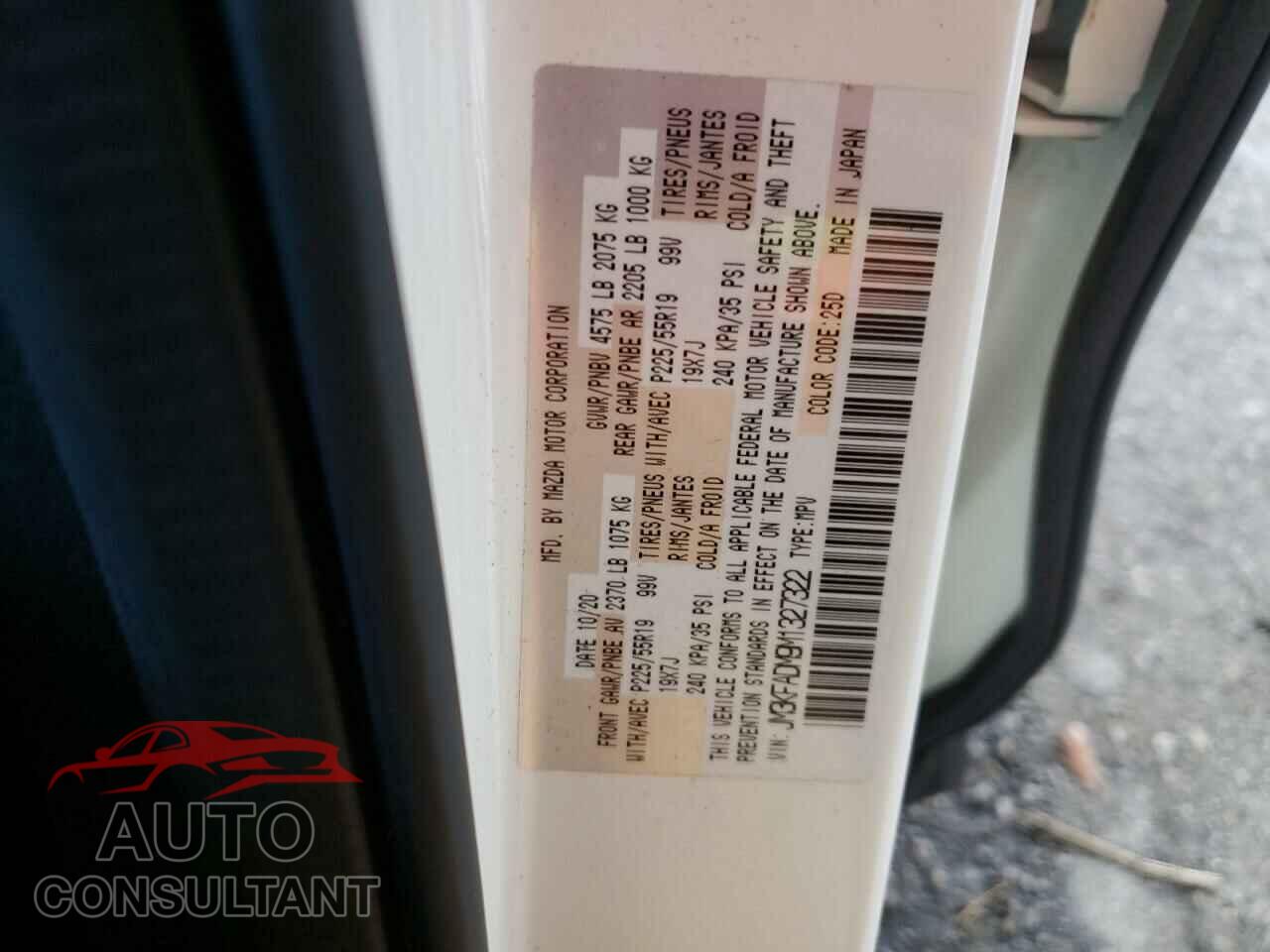 MAZDA CX-5 2021 - JM3KFADM9M1327322