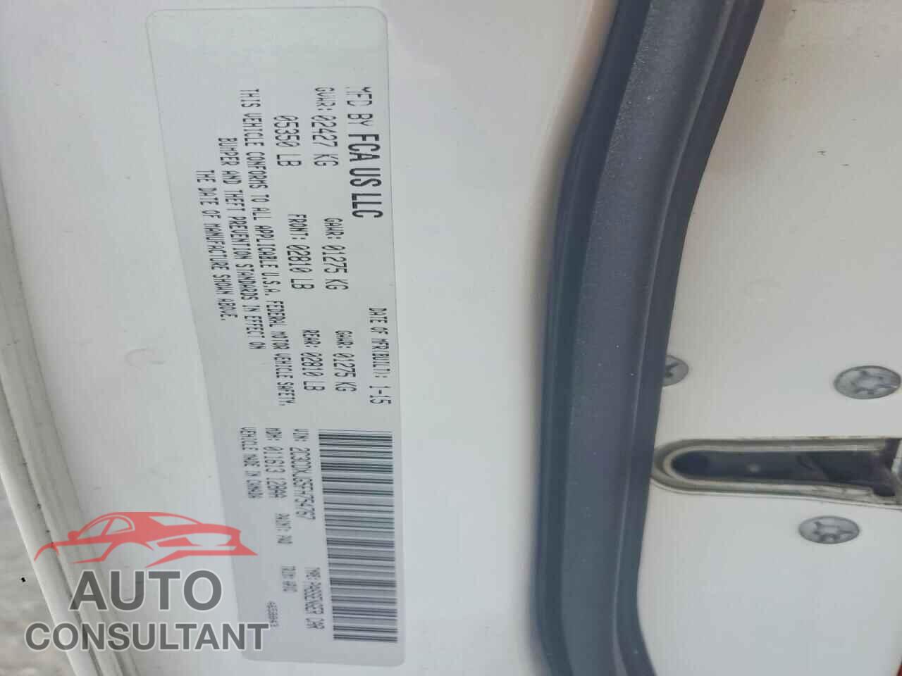 DODGE CHARGER 2015 - 2C3CDXJG5FH754767