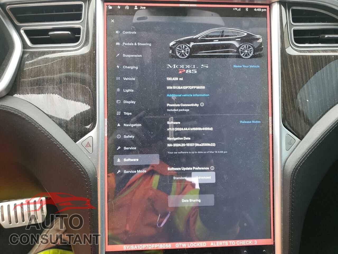 TESLA MODEL S 2013 - 5YJSA1DP7DFP18056