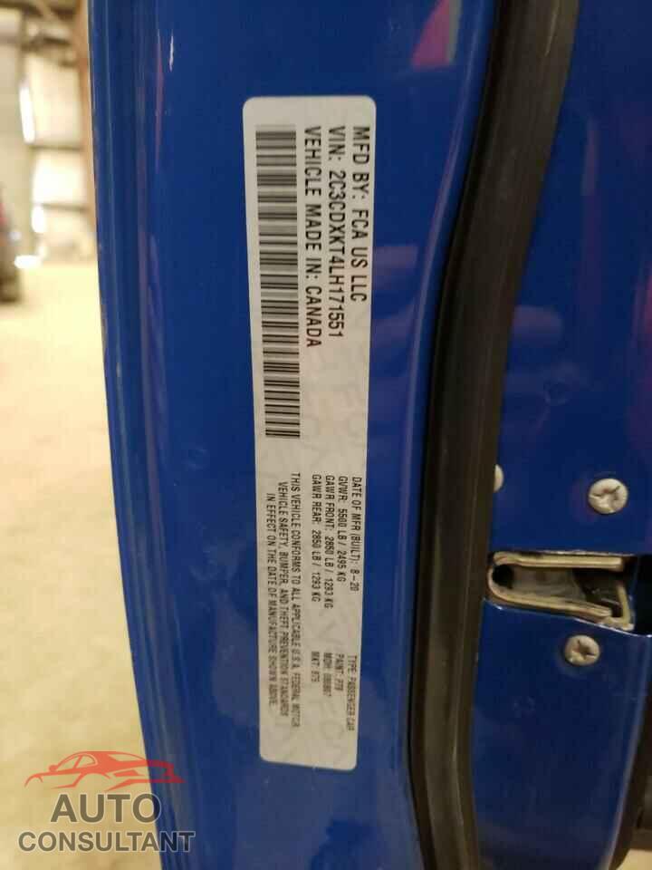 DODGE CHARGER 2020 - 2C3CDXKT4LH171551