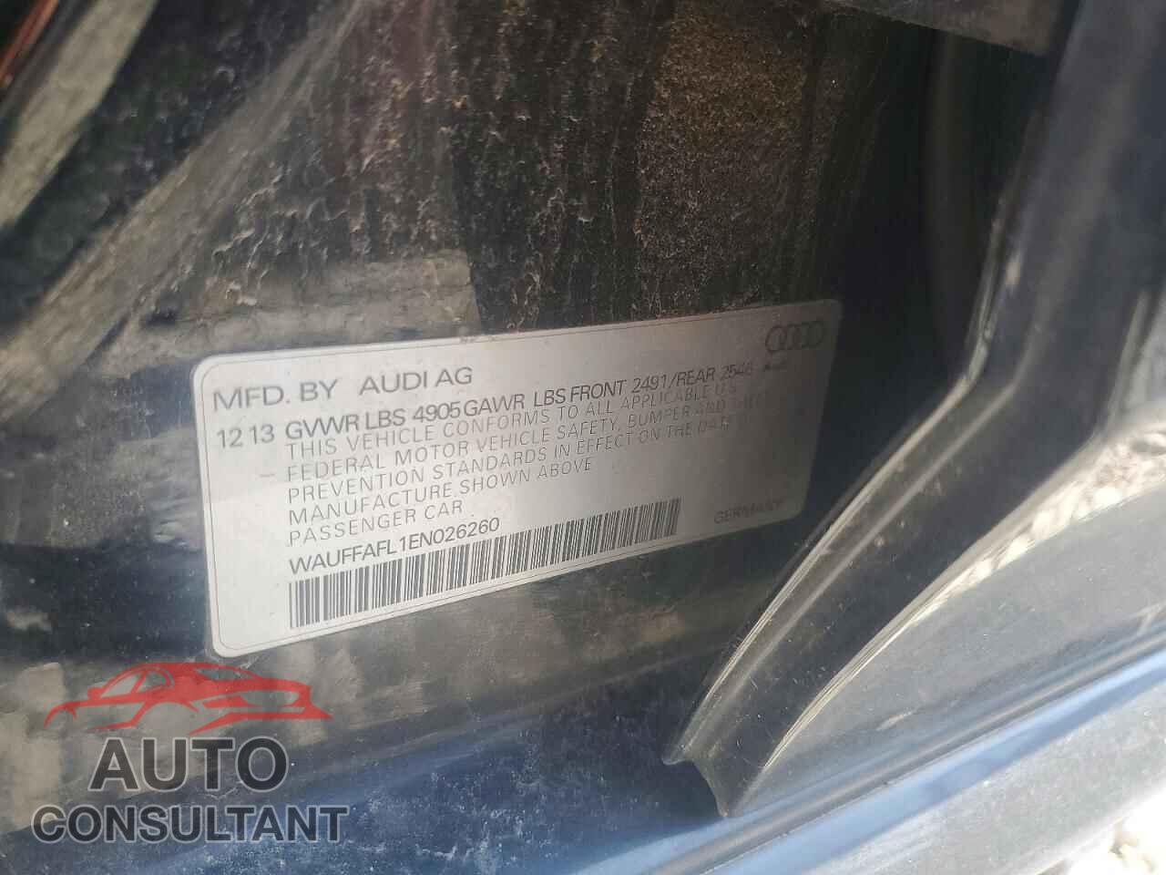 AUDI A4 2014 - WAUFFAFL1EN026260