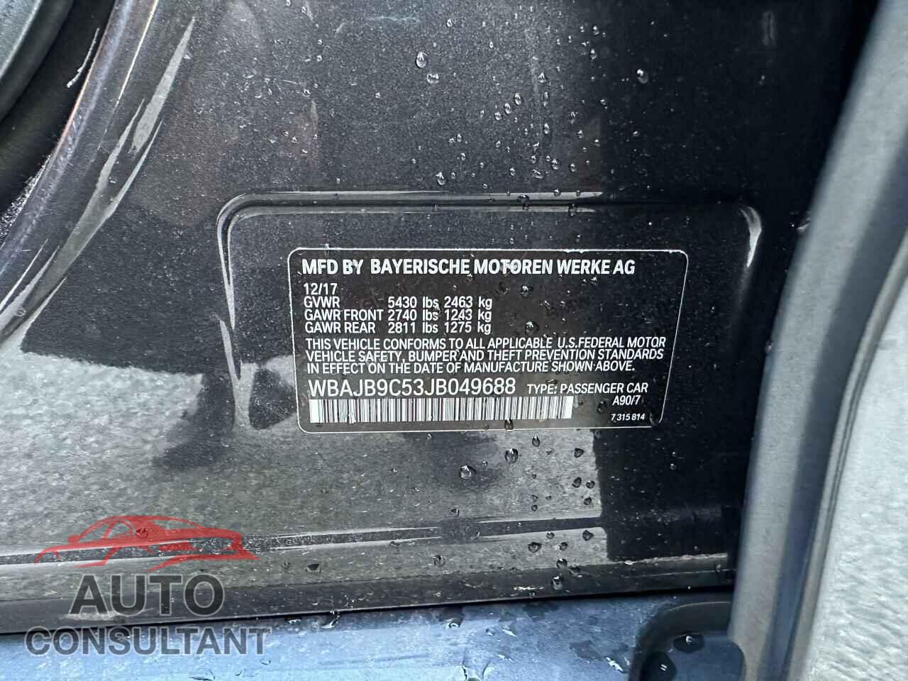 BMW M5 2018 - WBAJB9C53JB049688