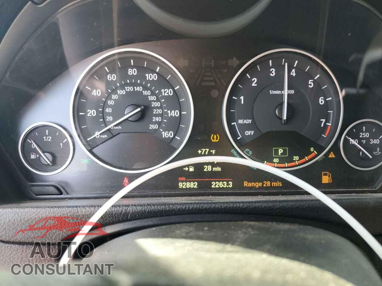 BMW 3 SERIES 2013 - WBA3C1C56DF437583