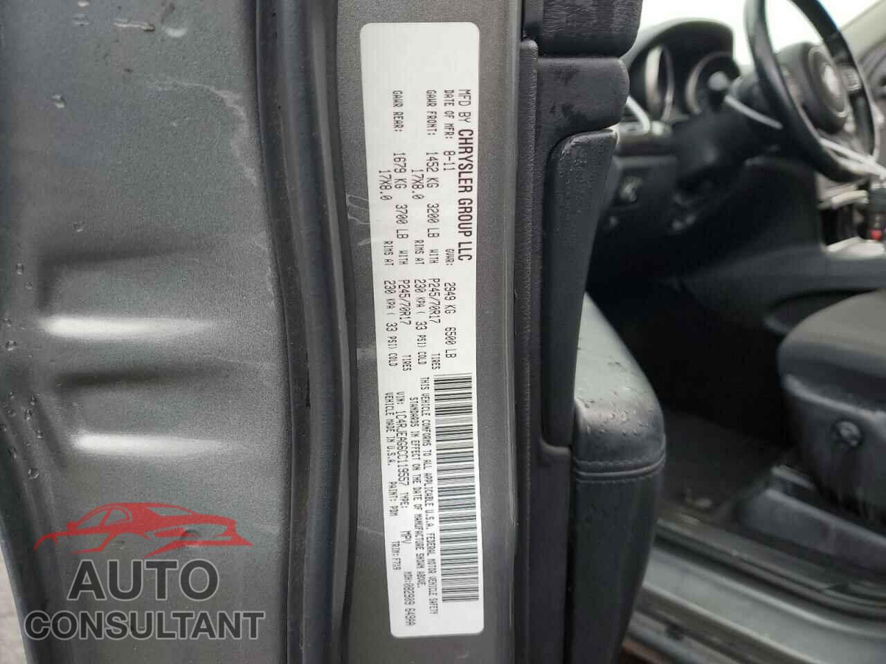 JEEP GRAND CHER 2012 - 1C4RJEAG6CC119557