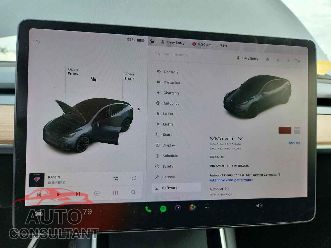 TESLA MODEL Y 2021 - 5YJYGDEEXMF093515