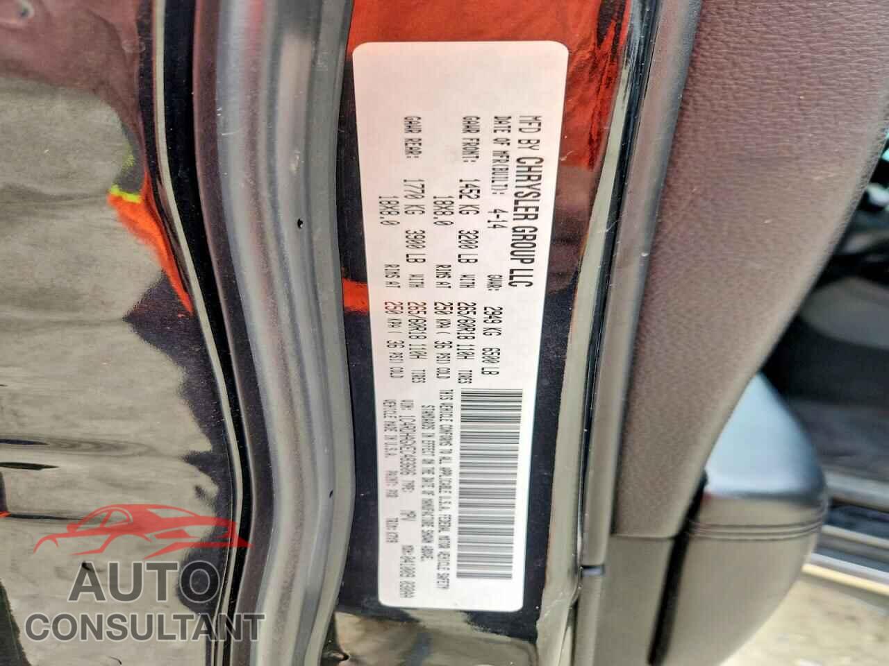 DODGE DURANGO 2014 - 1C4RDHAGXEC483606
