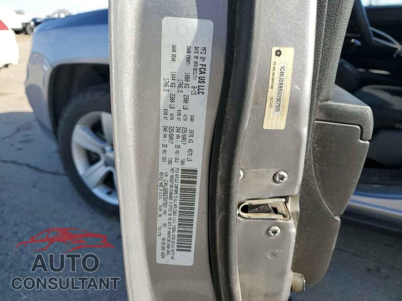 JEEP COMPASS 2016 - 1C4NJDBB6GD507920