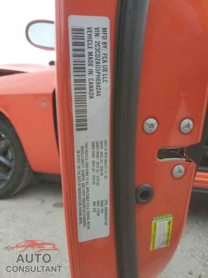 DODGE CHALLENGER 2023 - 2C3CDZAG5PH694244