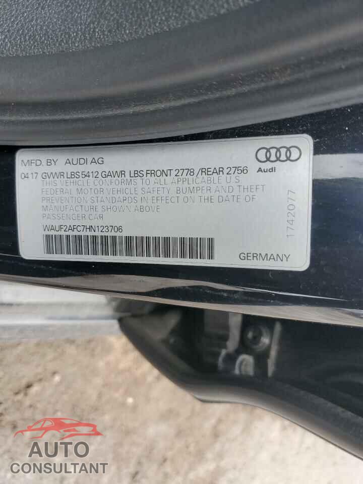 AUDI A6 2017 - WAUF2AFC7HN123706