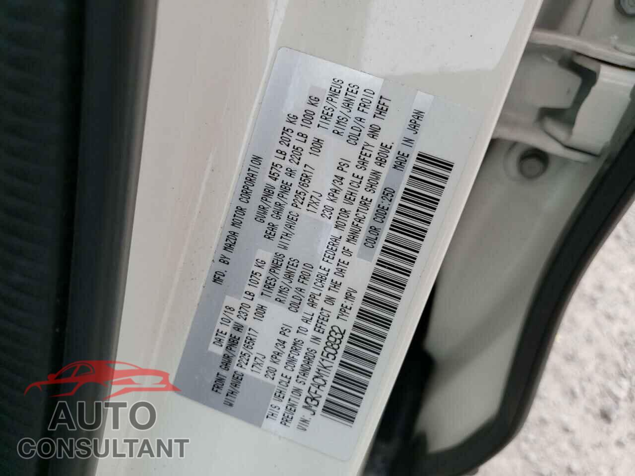 MAZDA CX-5 2019 - JM3KFACM1K1508932